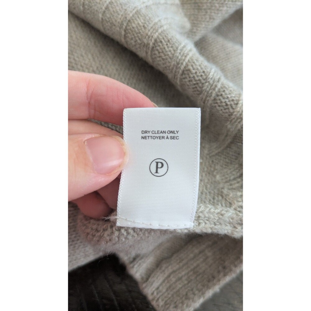 Brochu Walker Wool Cashmere Knit Turtleneck Sweater Large Relaxed Layering - Picture 8 of 11